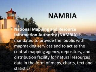 ola namria|NATIONAL MAPPING AND RESOURCE .